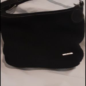 The Sak  Black Crochet Small Shoulder Bag